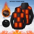 thumbnail image 6 of Zormilly Heated Hoodie for Men Women Winter Plus Size Quarter Zip Pullover with 4-Controller Warm Black Sweatshirt, S-5XL, 6 of 8