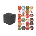 thumbnail image 1 of Labymos Christmas Gift Box 24pcs Assorted Christmas Gift Boxes Clips Number Sticker design with Snowman, 1 of 8