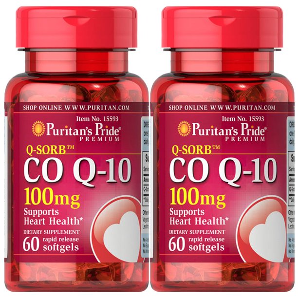Puritan's Pride CO Q10 Heart Cardiovascular Wellness 100mg 60