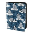thumbnail image 2 of Pofeuu Snow Penguin Print Travel Document Organizer Passport Holder Men Women for Family (6.5 in x 4.5 in),Wallet Holder Credit Card Clutch Bag Case, 2 of 5