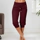 thumbnail image 1 of WILLBEST Pantalones Casuales de Cintura Alta con Cordón y Bolsillos para Mujer: Ideales para Uso Diario. Diseño Elegante para Primavera y Verano. Conjuntos Cómodos y Relajados. Mediana, 1 of 5