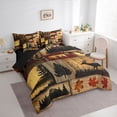 thumbnail image 3 of Castle Fairy Twin 7-Piece Safari Deer Bear Comforter Set - Rustic Cabin Jungle Bedding, 3 of 8