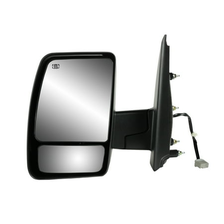- 68120N - Fit System Driver Side Mirror for 12-18 Nissan NV 1500, 2500, 3500, textured black, dual lens foldaway, w/o tow pkg, Heated Power