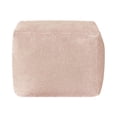 thumbnail image 3 of Castle Place 24" Velvet Pouf, Light Pink, 3 of 6