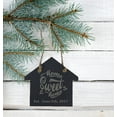 thumbnail image 4 of Darling Souvenir MADE WITH LOVE Custom Home Sweet Home Engraved Slate Christmas Ornament with String Personalized Housewarming Gift, 4 of 4