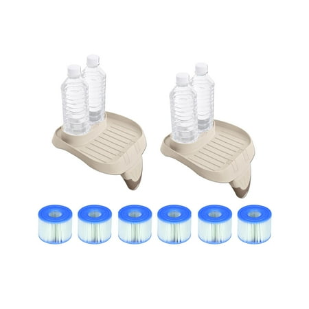 - Intex PureSpa Tray Accessory (2 Pack) with Type S1 Replacement Filters (12 Pack)