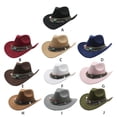 thumbnail image 4 of Decodeary Premium Cowboy Hat For Lightweight And Comfortable Western Style Wide Application Polyester Green, 4 of 6