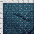 thumbnail image 3 of oneOone Velvet Teal Blue Fabric Animal Fabric For Sewing Printed Craft Fabric By The Yard 58 Inch Wide, 3 of 5