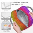 thumbnail image 3 of Balery Rainbow Glitter Bolsa de Almuerzo para Mujeres, Caja de Almuerzo, Bolsa de Almuerzo Pequeña Impermeable, Tote de Almuerzo Reutilizable con Gran Capacidad, 3 of 6