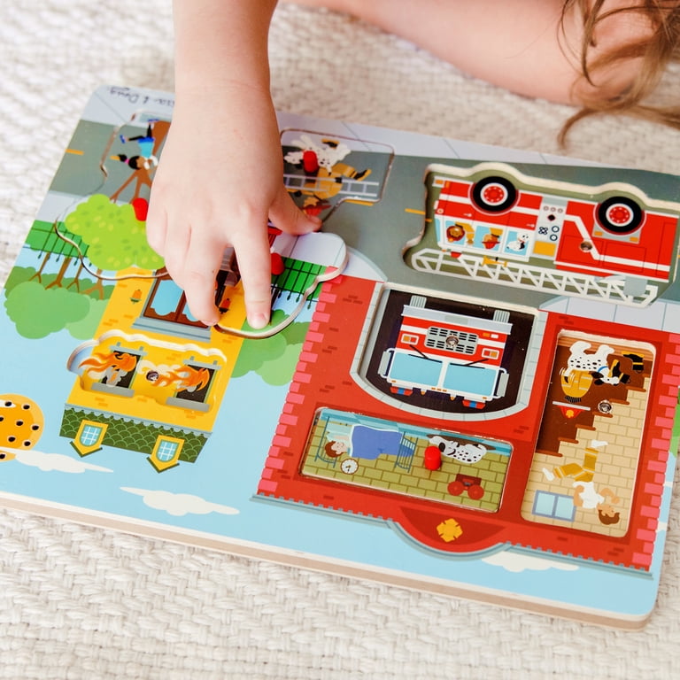 Melissa & Doug Around the Fire Station Sound Puzzle photo 5
