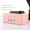 thumbnail image 2 of Vintage Trumpet Bluetooth Speakers Pink Creative Vinyl Record Player, Mini Bluetooth Record Player,Bass Enhancement Loud Sound,The Best Gift for Children, 2 of 7