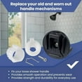 thumbnail image 5 of Shower Handle Adapter Kit Replacement for 116653, Compatible with Moen Posi-Temp Single Handle Tub/Shower Faucet Valve Cartridge, Shower Handle Replacement Part Adapter Kit, Plastic, 5 of 5