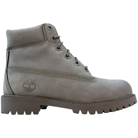 Timberland 6 Inch Premium Waterproof Boot Grey/Nubuck TB0A172F Grade-School Size 6.5Y