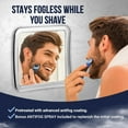 thumbnail image 3 of Fogless Shower Mirror for Shaving, 6.3" x 6.3" (Chrome) | Shatterproof Design, Anti Fog Coating, Upgraded Suction & 360° Swivel; Thoughtful Gift for Men Who Value Reliable Performance, 3 of 7