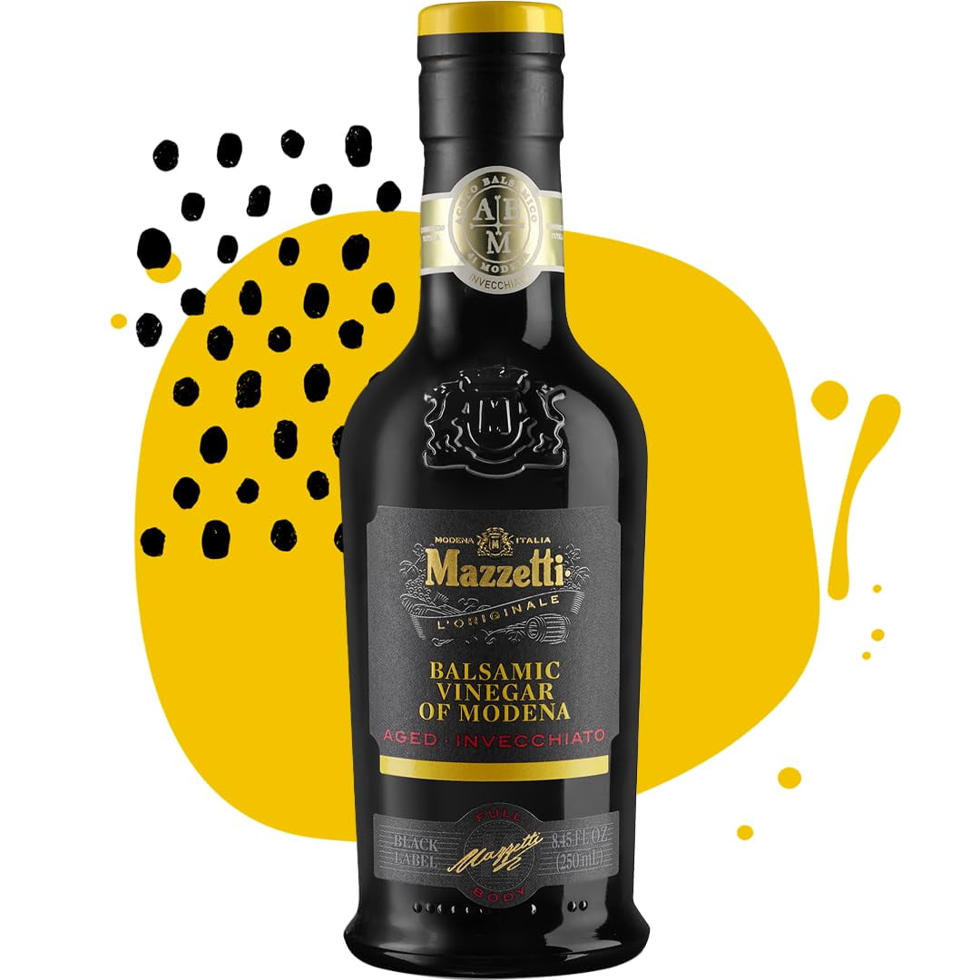 Mazzetti 5-Leaf Black Balsamic Vinegar 8.45 Oz - Pack Of 6