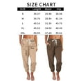 thumbnail image 2 of Drawstring casual mid-waist nine-point leggings for women, 2 of 7