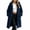 Navy, variant on Enjoytime Fleece Fall Winter Coats for Women Long Sleeve Hooded Open Front Cardigan Loose Cozy Warm Long Jacket with Pockets