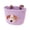 A006- Purple, variant on Small Woven Storage Basket Colorful Cotton Rope Basket for Toys Storage Organizer Multi Use Home Decor Basket