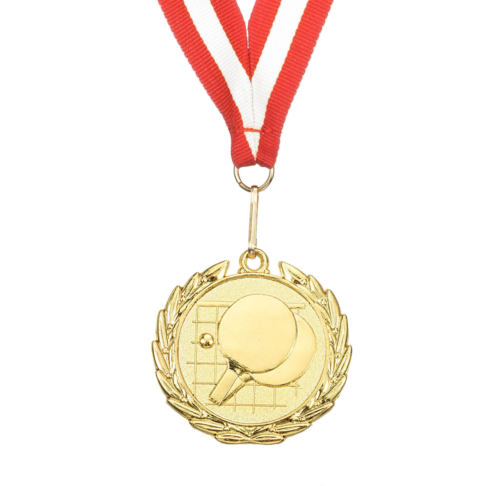 Uxcell 2" Gold Table Tennis Medals, 5Pcs Table Tennis Award Medals for Events