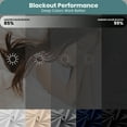 thumbnail image 4 of Lux Decor Blackout Curtains Set of 2 for Living Room, Thermal Insulated Bedroom Drapes, Noise-Reducing & Light Blocking Curtains, 52"x63" Teal, 4 of 11