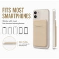 thumbnail image 5 of Stick On Phone Wallet Pocket, Adhesive Cell Phone Card Holder Pouch for ID, Credit Cards and Cash, TIKA, 5 of 7