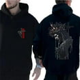 thumbnail image 5 of Believer Double Sided Hoodie – Inspirational Jesus Graphic with Crown of Thorns & Cross, Faith-Based Christian Pullover for Men & Women, Unisex Religious Streetwear for Church & Prayer, 5 of 7