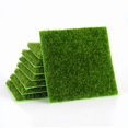 thumbnail image 3 of Artificial Grass Mat Carpet Simulation Lawn Turf Miniature Landscape Scene DIY Home Decoration Garden Green Fake Plants 4pcs 10cm, 3 of 6