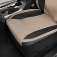 thumbnail image 3 of Fundas para asientos de coche Motor Trend, de piel sintética, color beige, asientos delanteros, 3 of 6