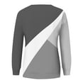 thumbnail image 5 of miqiqism Womens Tops Trendy Long Sleeve Colorblock Tshirts Juniors Casual Crew Neck Blouse Teen Girls Comfy Slim Fit Tunic Blouses 2024 Pullover Sweatshirts,Gray,Small, 5 of 5