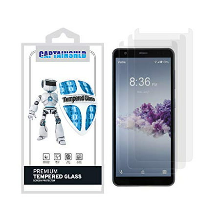 (3 Pack) CaptainShld for ZTE Gabb Z2 and Blade A3 Prime Tempered Glass Screen Protector, Anti Scratch, 9H Hardness, Bubble Free