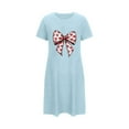 thumbnail image 2 of Sakmal Love Mumu Nightgownss for Women Valentines Plus Size Soft Short Sleeve Nightwear Heart Print Short Womens Nightgown 5X, 2 of 5