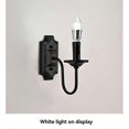 thumbnail image 5 of 3W Vintage Candlestick Wall Sconce E14 Base Metal Wall Light for Fixture Bedroom Living Room Hallway, 5 of 5