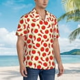 thumbnail image 5 of Xecao Tomatoes And Chili print Hawaiian shirt - a stylish short-sleeve button-down for men, perfect for casual beach and tropical outings., 5 of 9