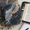 thumbnail image 4 of ZUXONGSY Grey Marble Print Bible Case for Men Women Waterproof PU Leather Bible Cover Bag Large Capacity Bible Protector with Shoulder Strap Lightweight Bible Gift, XL, 4 of 7