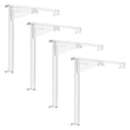 thumbnail image 1 of Uxcell 4Pcs Clips para Valance, Clips de Plástico Transparente de 3.5" Soporte de Retención Oculto para Instalación en Persianas de Madera Horizontal y Madera Sintética, 1 of 6