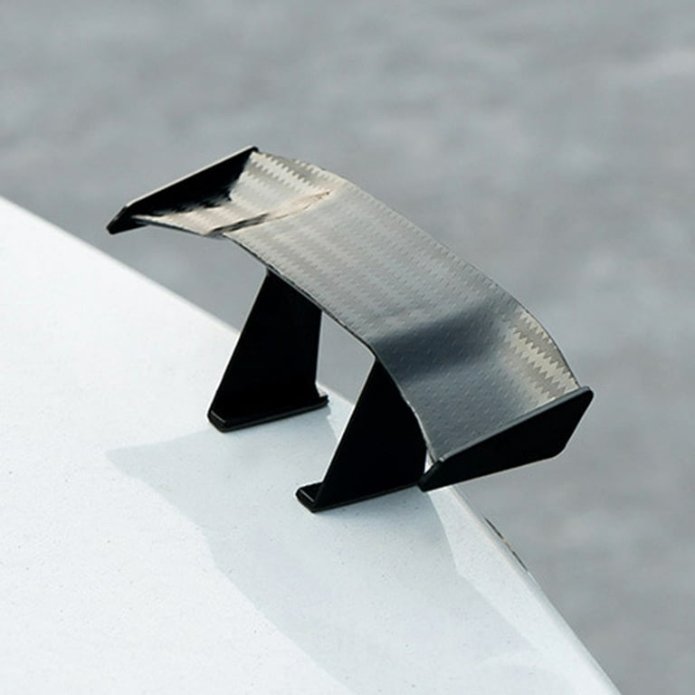1 PC Carbon Fiber Mini Spoiler Wing Auto Car Tail Decoration