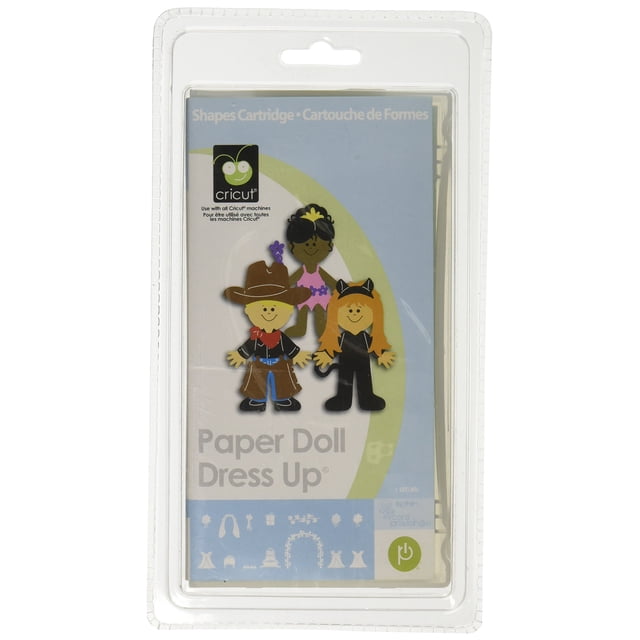 Plantilla para Recortadora Cricut: Vestuario para Muñeca de Papel