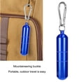 thumbnail image 3 of Tube de Rangement, Bouteille Portable en Alliage d'Aluminium Résistant à l'Érosion pour Randonnée Or, Bleu, Argent, Noir, 3 of 7