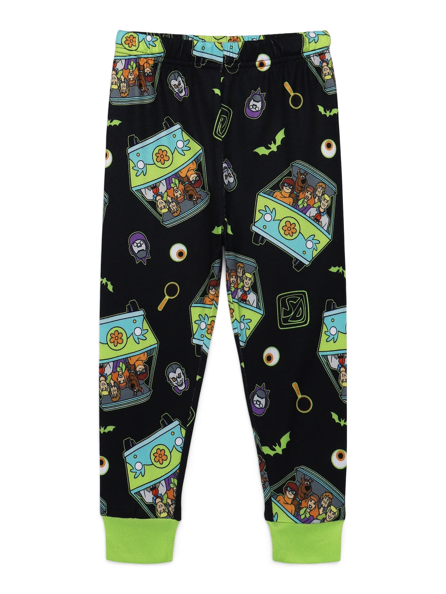 Scooby-Doo Toddlers' Halloween Glow In The Dark Pajama Top and Pants Set, 2-Piece, Sizes 12M-5T