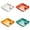 A 1PCS & B 1PCS & C 1PCS & D 1PCS, variant on 1/2/4 Pack Dividing Separated Plate, Chips Serving Dish Plates, Plastic Dumpling Plate, Dumpling Plate with Compartment Dipping Saucer, Multicolor Separated Plates for Chips, Snacks