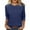 Blue, variant on Lisingtool Womens Tops Casual 3/4 Sleeve Crew Neck Shirts Loose Fit Tunic Blouses Summer Tees Pink