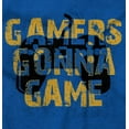 thumbnail image 2 of Gamers Gonna Game Video Games Nerdy Men's Big & Tall Graphic Hoodie Brisco Brands 2X, 2 of 5