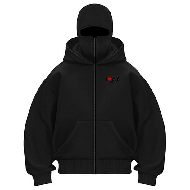 MHFRRA Sudadera con Capucha para Una Comodidad y Un Estilo Informales para Uso Diario O Actividades Deportivas Negro