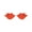 Red, variant on Hot lips Sunglasses, Retro Fashion Ocean Style Small Frame Metal Lips Glasses for Women Yellow