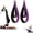 Purple, variant on Double Loop Pilates Reformer Straps, Soft D-Ring Pilates Loops Accessories, Comfortable Tonal Fitness Loop Straps for Legs Arms Core Stretching, Ideal for Home Gym Body Balance Reformer Workouts