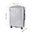 thumbnail image 2 of Uxcell 26 Inch Universal Luggage Protector, Portable Clear Dust Cover, Grey, 2 Pack, 2 of 6