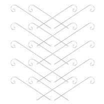 ELAYARD Garden Shepherds Hook, Silver Metal, Durable Iron, Easy Install, 20Pcs