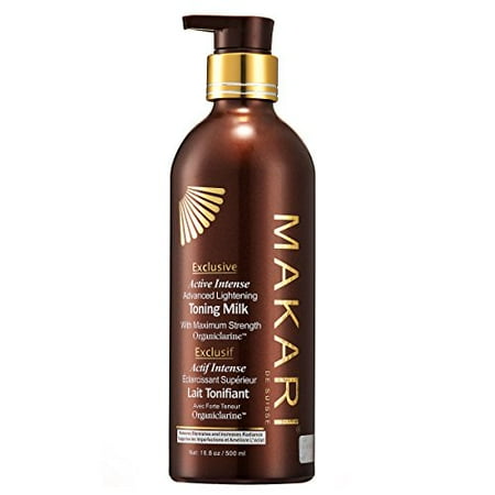Makari Hydrating Body Lotion Makari Exclusive Skin Toning Milk 16.8oz – Lightening, Brightening & Toning Body Lotion with Organiclarine – Advanced Active Intense Whitening Treatment for Dark Spots, Acne Scars, Sun Patches, ()