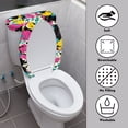 thumbnail image 3 of HELLHERO Soft Polyester Fabric Toilet Top Cover, Reusable Stays in Place Toilet Lid Cover Set for Indoor Home, 3 of 8