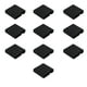 thumbnail image 5 of Sonducket Caja de almacenamiento de joyas portátil para el hogar, 10 piezas, organizador de joyas para adultos, pulseras, caja colgante, negro, Cubierta negra 7x7x2cm 2piezas, 5 of 6